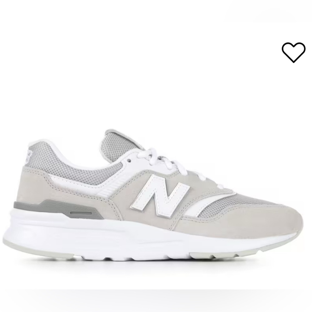 New Balance 997H Light Gray and White Sneakers 8
